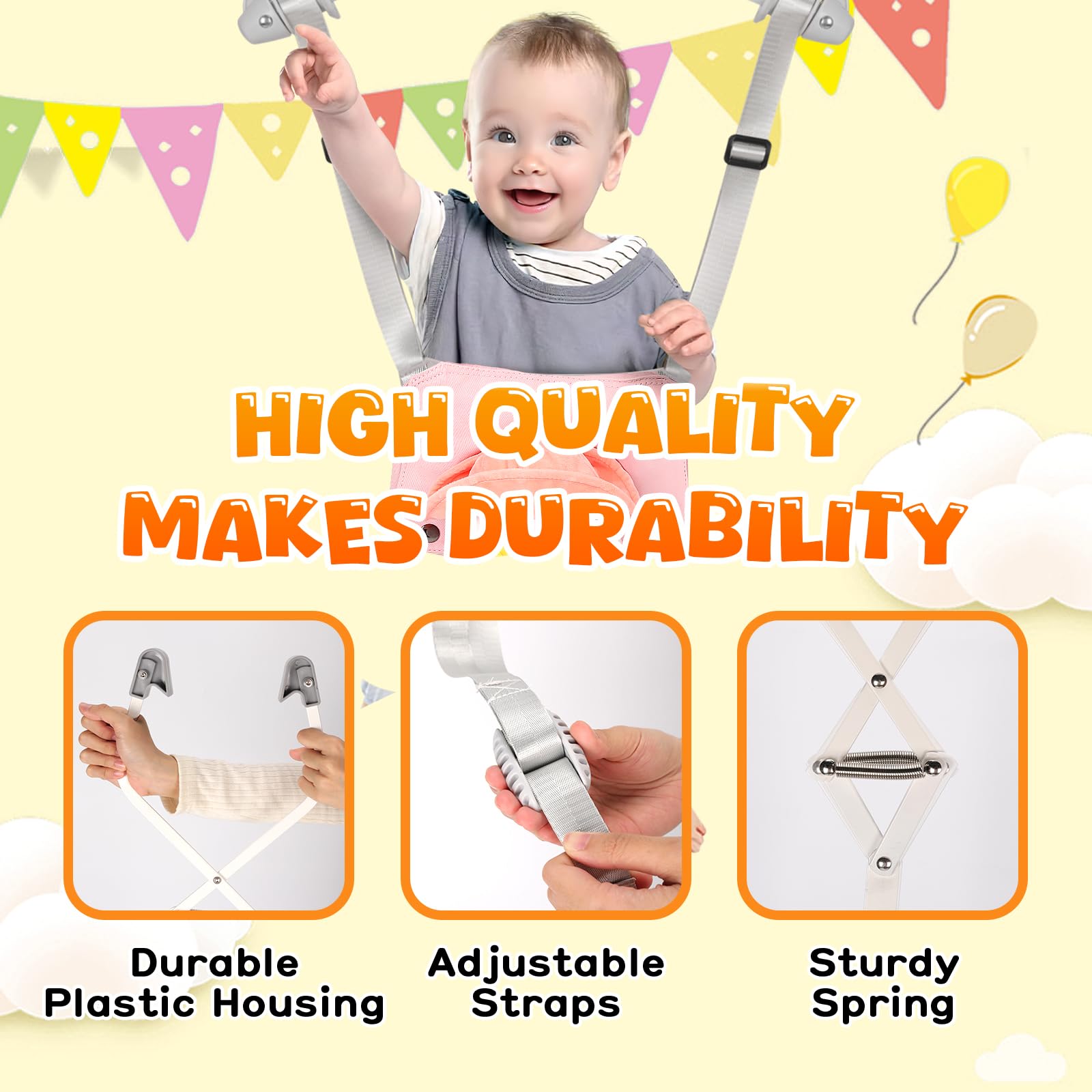 MYYOODI baby doorway jumper foldable and portable for travel