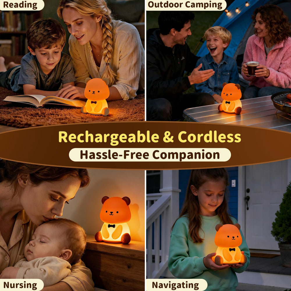 Myzztek Teddy Bear Lamp in a kids room decor adds cute comforting accent