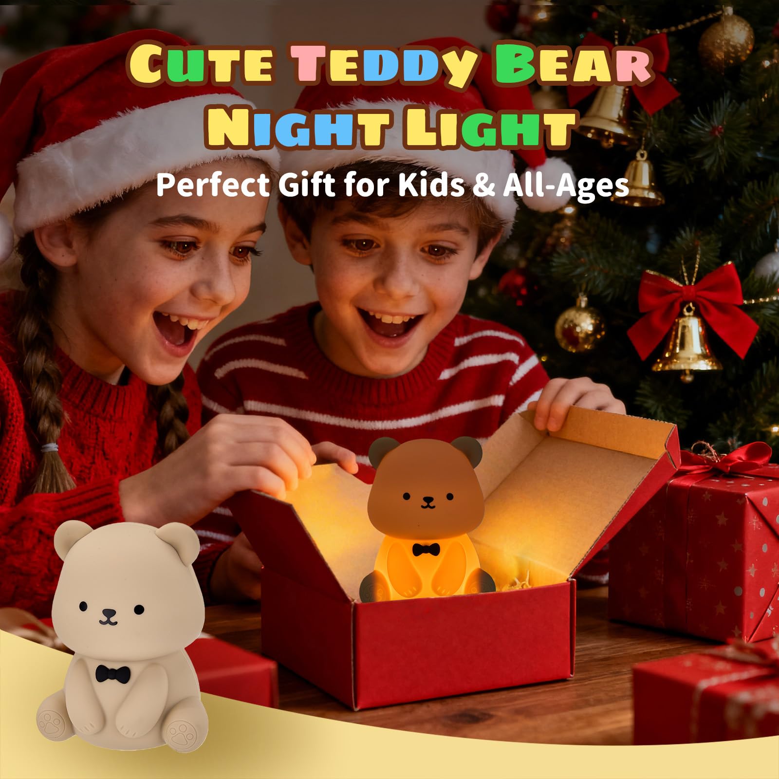 Myzztek Teddy Bear Lamp portable design suitable for camping or travel emergencies