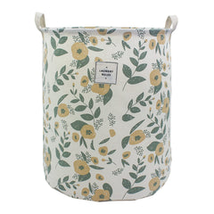 Mziart collapsible laundry basket floral design showcases spacious storage for busy homes