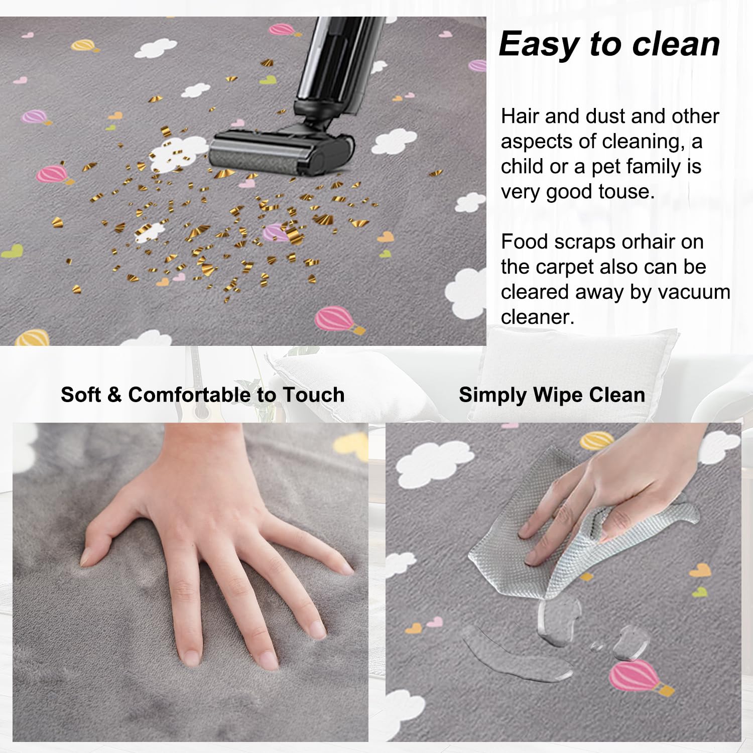 N&V easy-clean surface ready for quick wipe-down