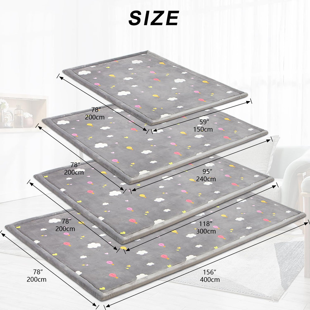 N&V non-slip backing close-up for safer baby play