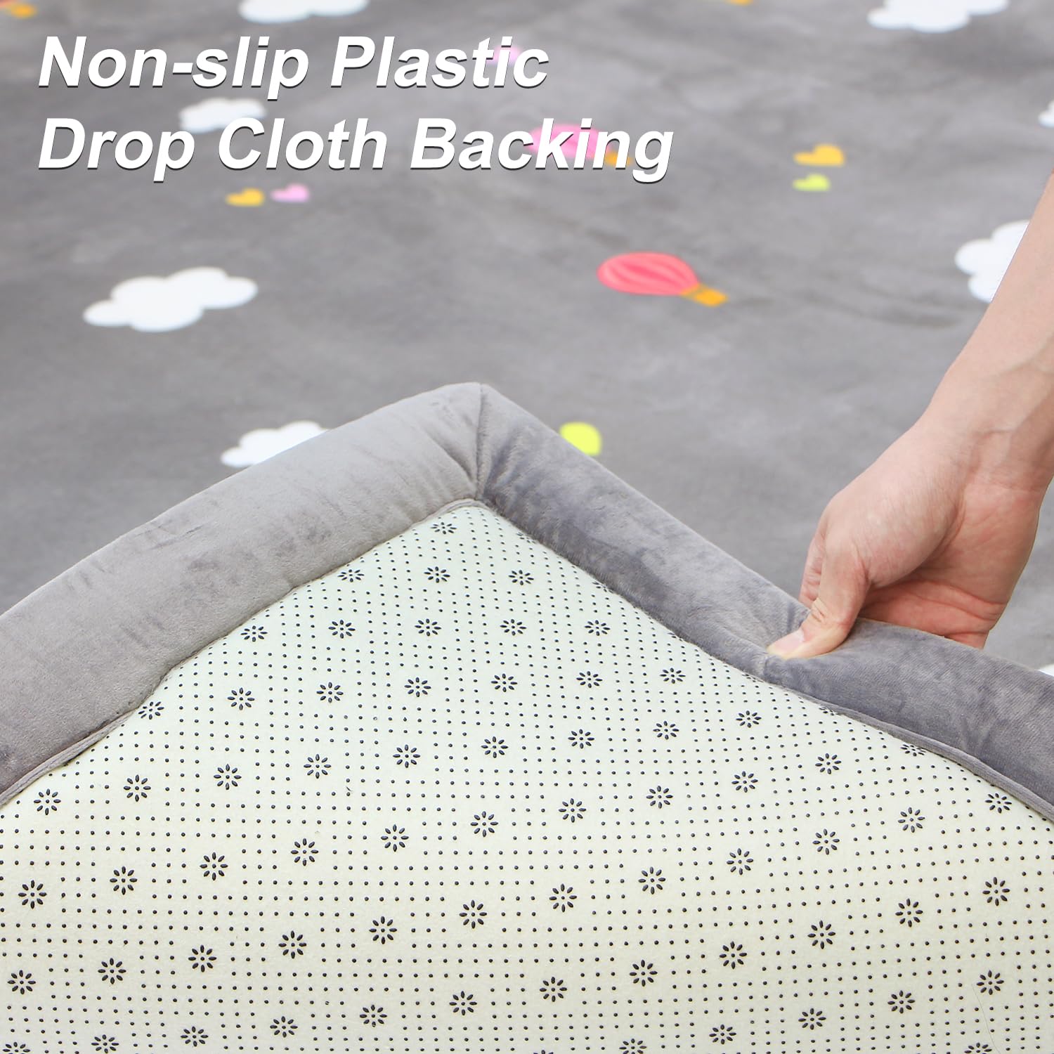 N&V versatile rug fits nursery, bedroom, and living room