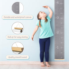 N7&Kent Growth Chart shows inches and centimeters for easy growth readings
