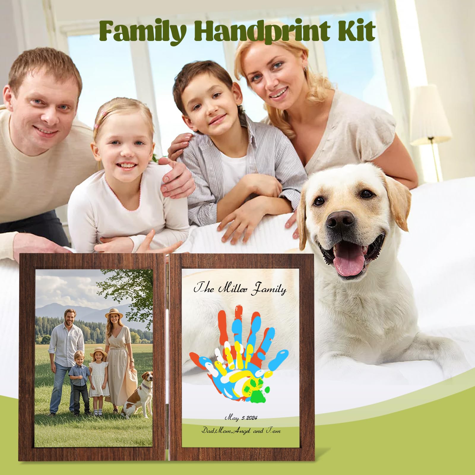 Nabance baby-handprint memories framed for future generations