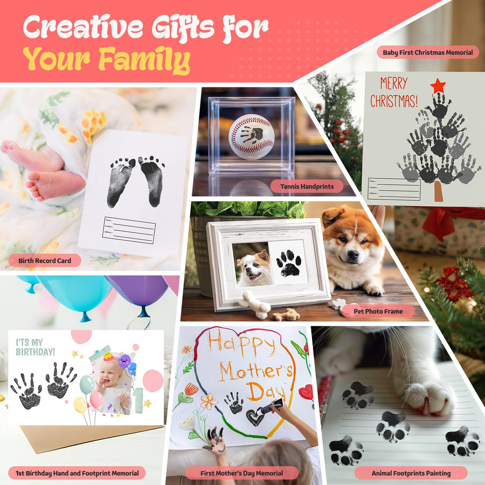 Nabance baby milestones cards ink print makes versatile keepsake cards.