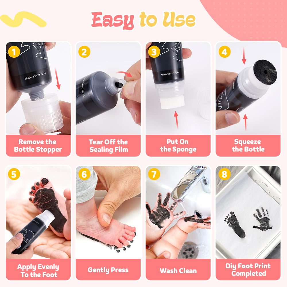 Nabance cat pawprint ink bottle cap captures neat cat pawprints for memories.