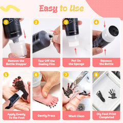 Nabance cat pawprint ink bottle cap captures neat cat pawprints for memories.