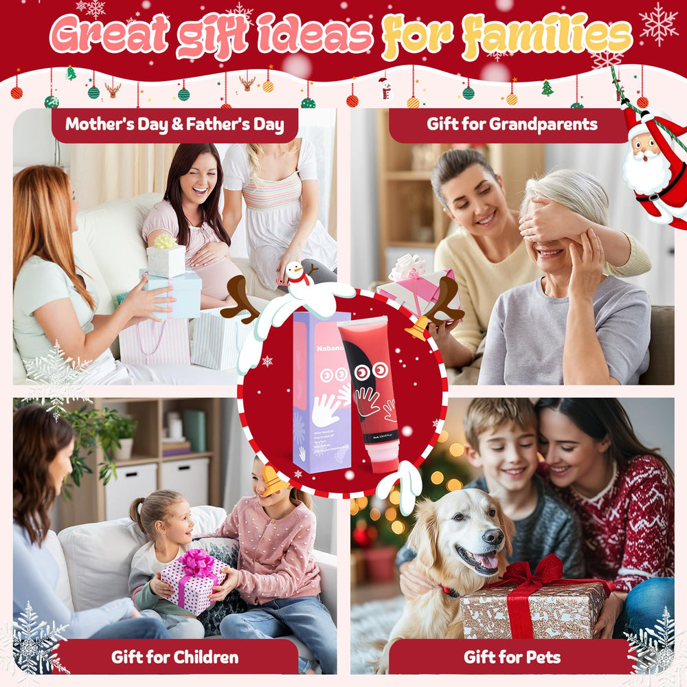 Nabance DIY keepsake cards with baby and pet prints