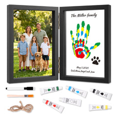 Nabance Family Handprint Kit frame-front view ready for wall display memory