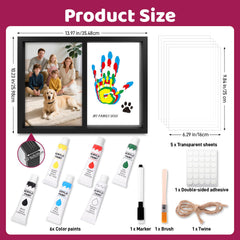 Nabance handprint kit paint collection shows non-toxic, kid-friendly colors for safe crafting.
