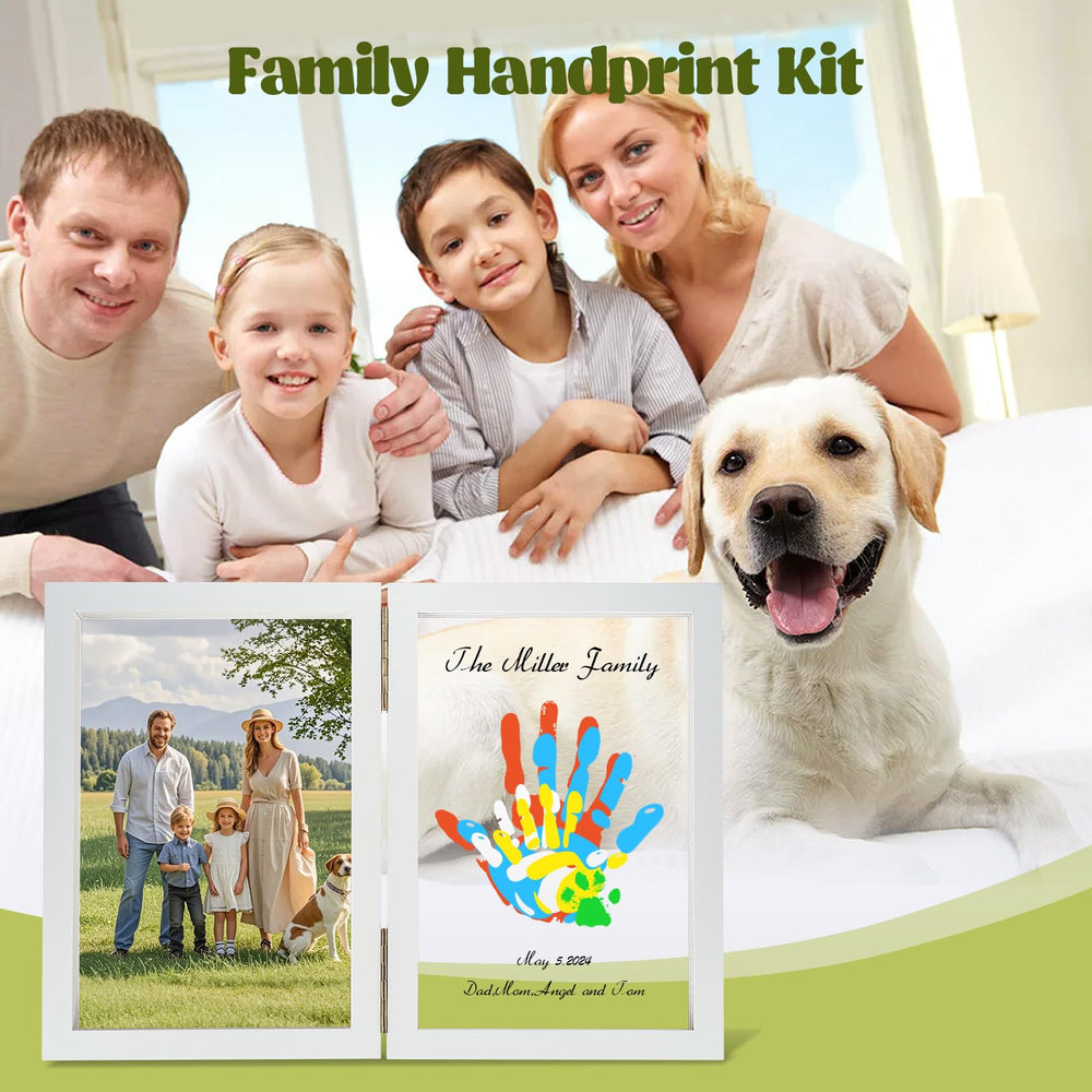 Nabance keepsake display of family prints for memories.