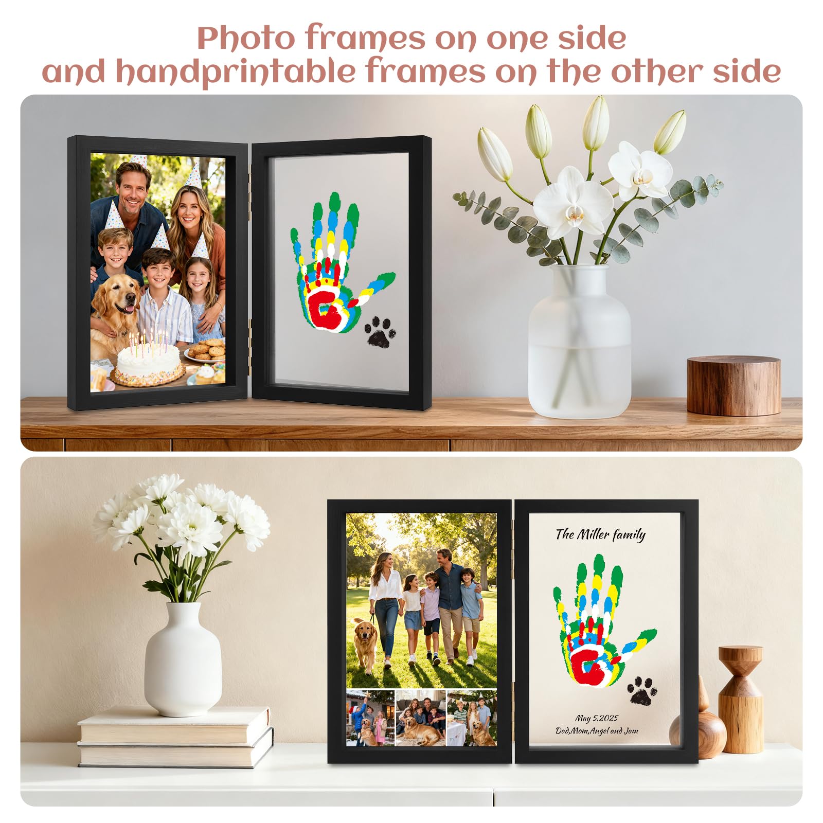 Nabance wooden frame dimensions show compact keepsake size