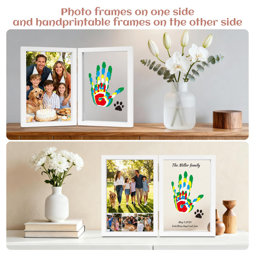 Nabance handprint kit paint setup with brushes for easy, clean imprint sessions.