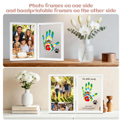 Nabance handprint kit paint setup with brushes for easy, clean imprint sessions.