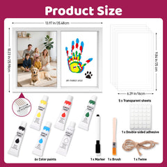 Nabance handprint paint colors set with non-toxic formula for safe kids' crafting.