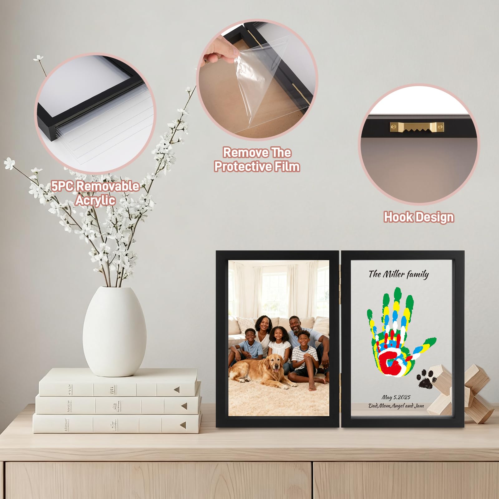 Nabance pet paw print option adds furry family memory
