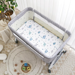 NacoMoco elastic-fit sheets securely grip the mattress edges