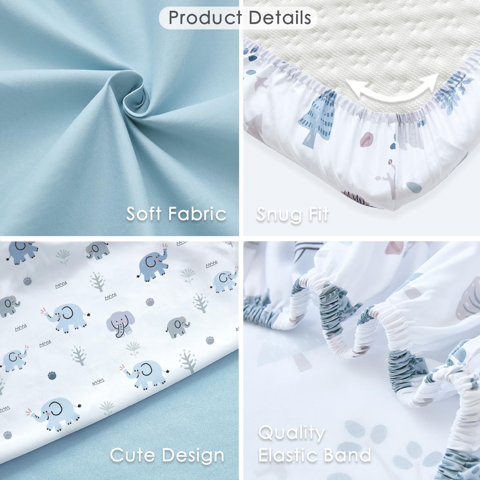 NacoMoco bassinet sheet elastic-band 35x20 stays secure on larger mattresses.