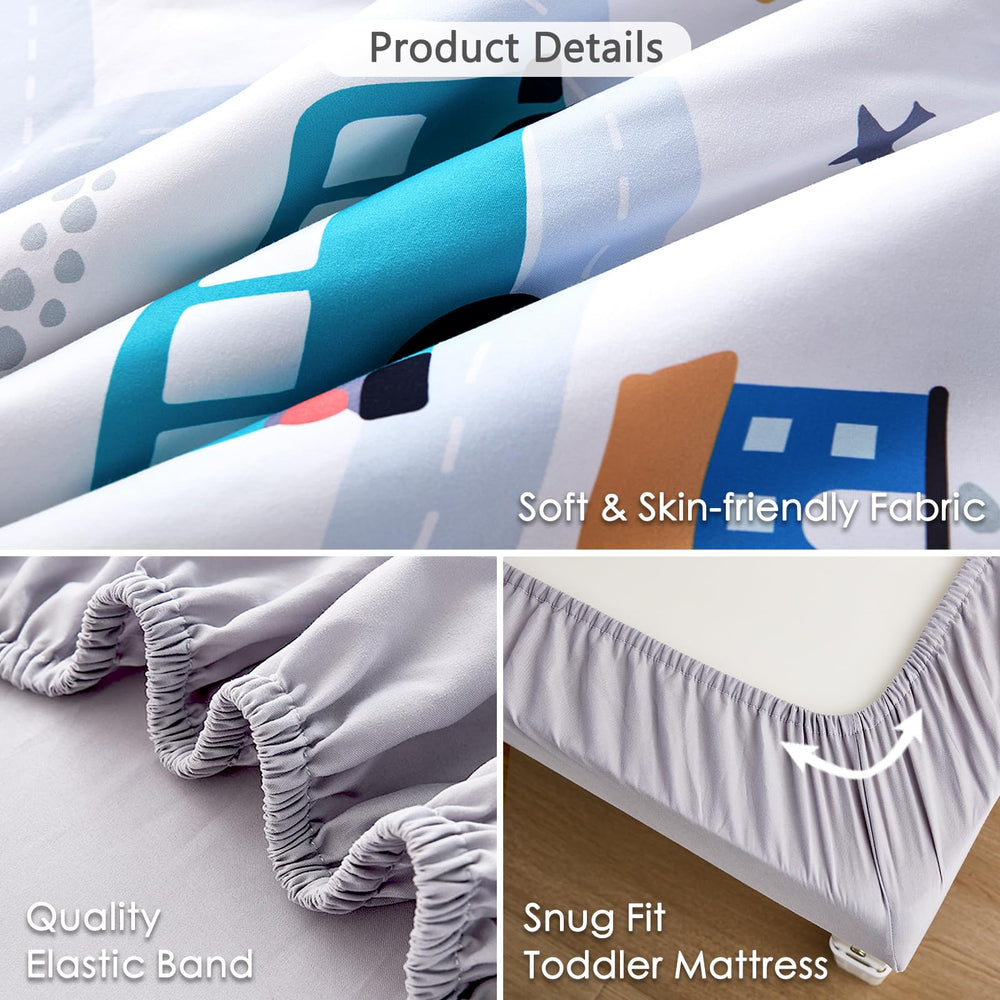 NacoMoco fitted sheet 52x28x8 fits snugly and resists slipping.