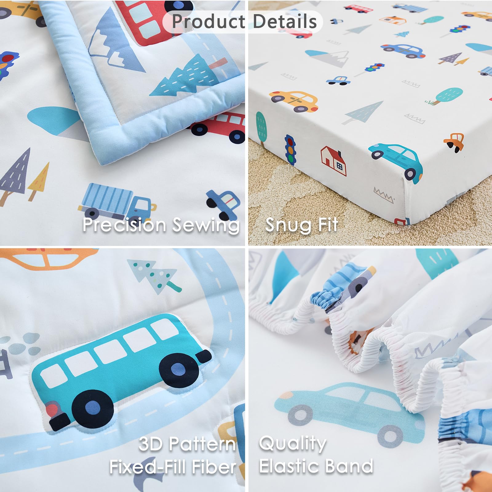 NacoMoco soft brushed microfiber feels gentle on baby's skin.