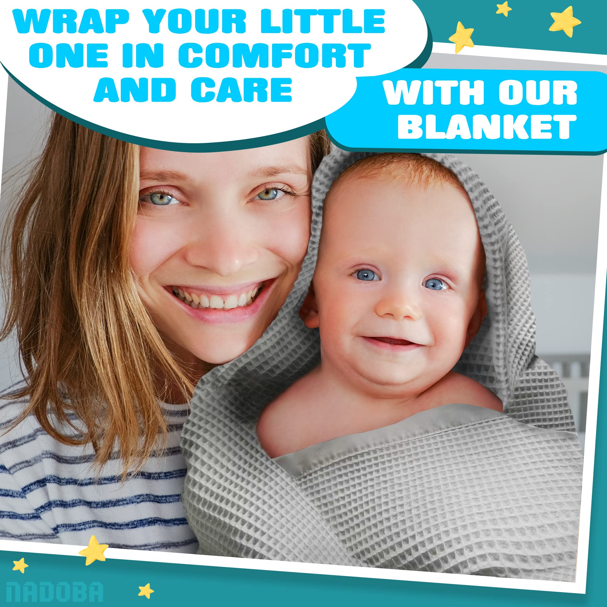 NADOBA unisex blanket in neutral color suitable for any baby