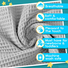 NADOBA blanket in stroller scene demonstrates versatile coverage on the go