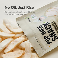 NAEIAE Pop Organic Snack rice puffs texture—melt-in-mouth experience for gentle chewing.