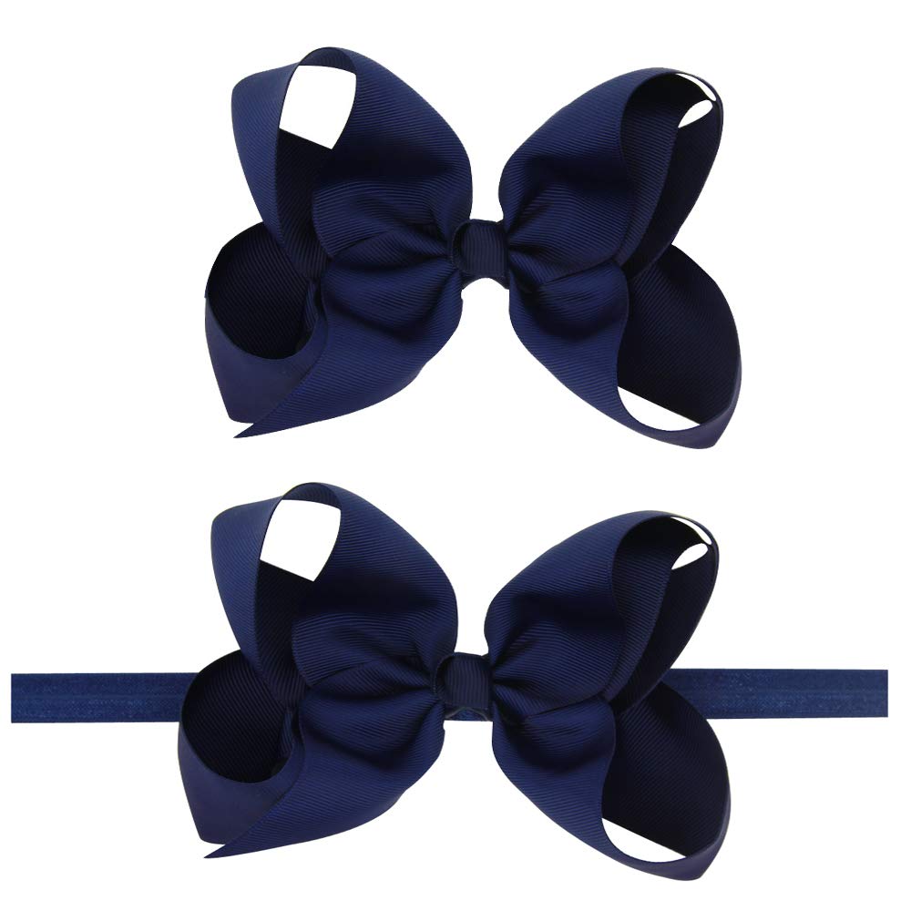 NaFurAhi LD DRESS navy headband with elastic band for gentle fit