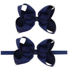 NaFurAhi LD DRESS navy headband with elastic band for gentle fit