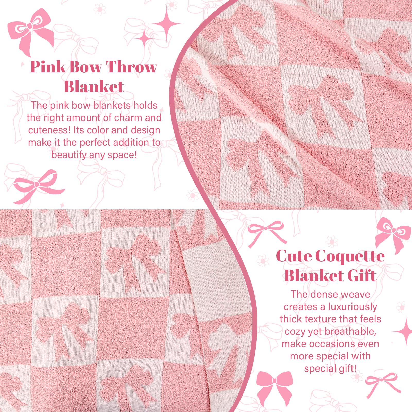 Nahjiiem gift-ready bow blanket—perfect baby shower or birthday present.