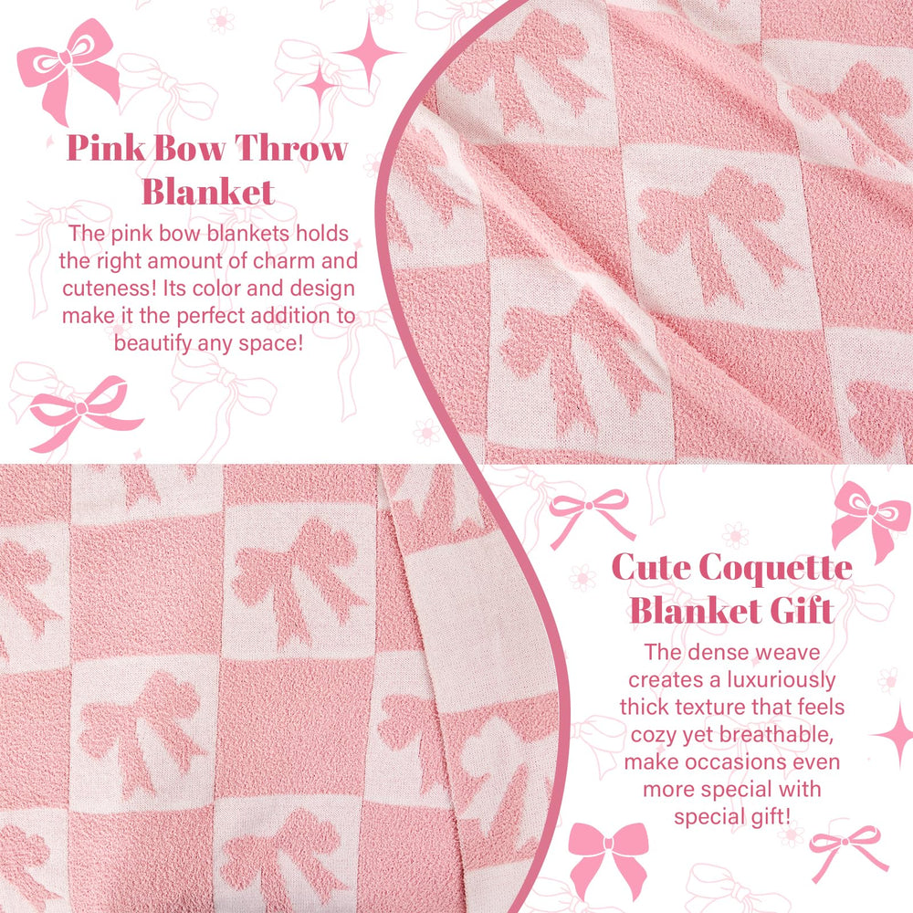 Nahjiiem gift-ready bow blanket—perfect baby shower or birthday present.
