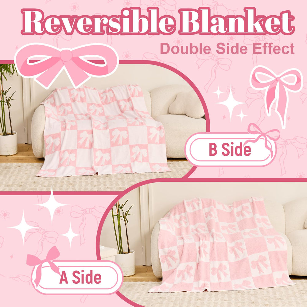 Nahjiiem reversible knit blanket—dual appearances for versatility.