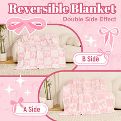 Nahjiiem reversible knit blanket—dual appearances for versatility.