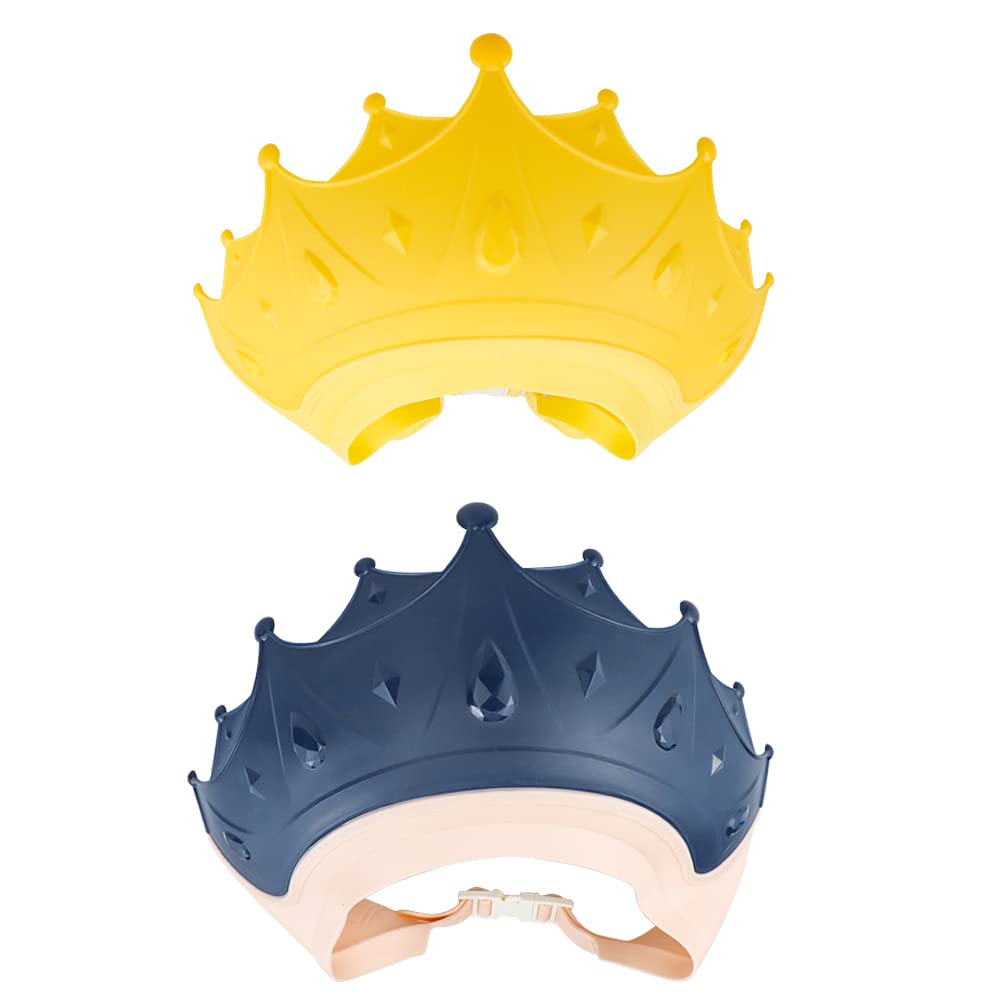 NAIHOD baby shower cap crown front view, keeps water away from eyes during bath