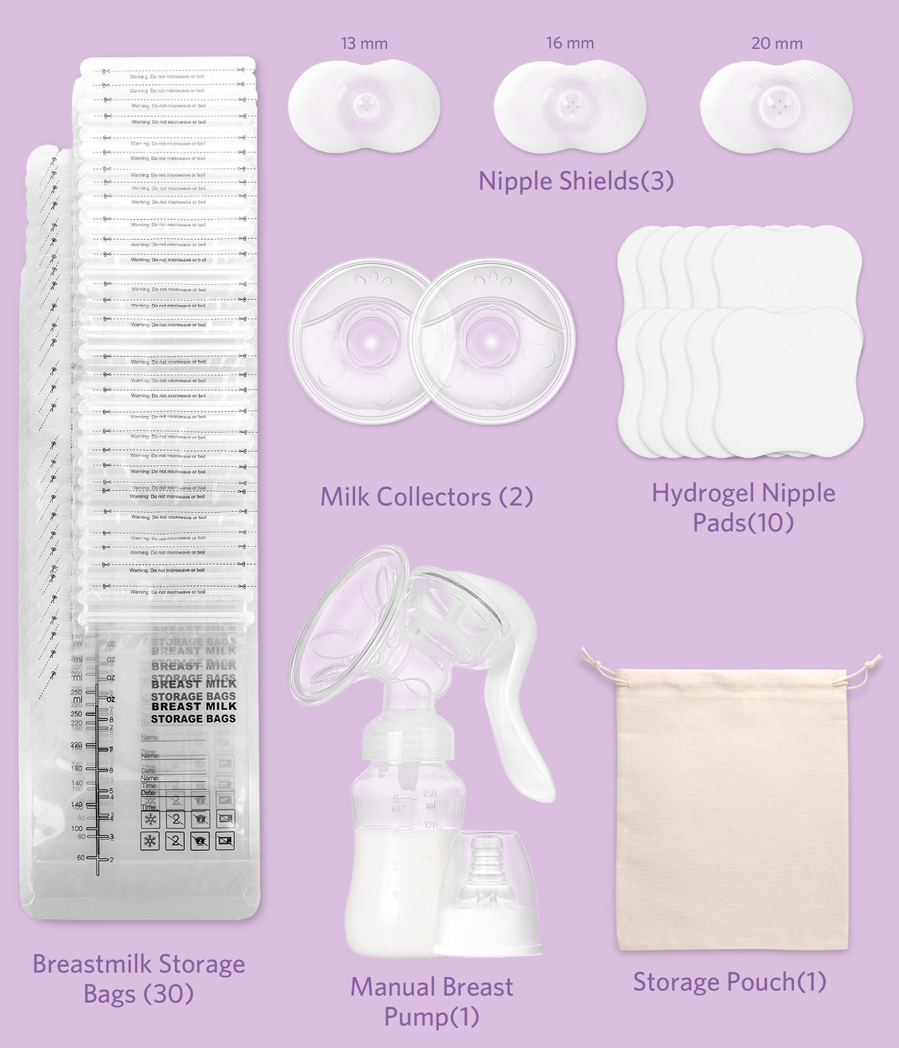 NAISMUMMY breastfeeding essentials kit milk collectors capturing every drop efficiently
