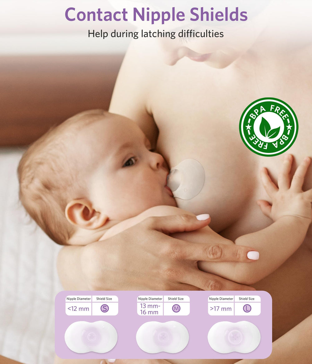 NAISMUMMY breastfeeding essentials kit nipple shields three sizes close-up