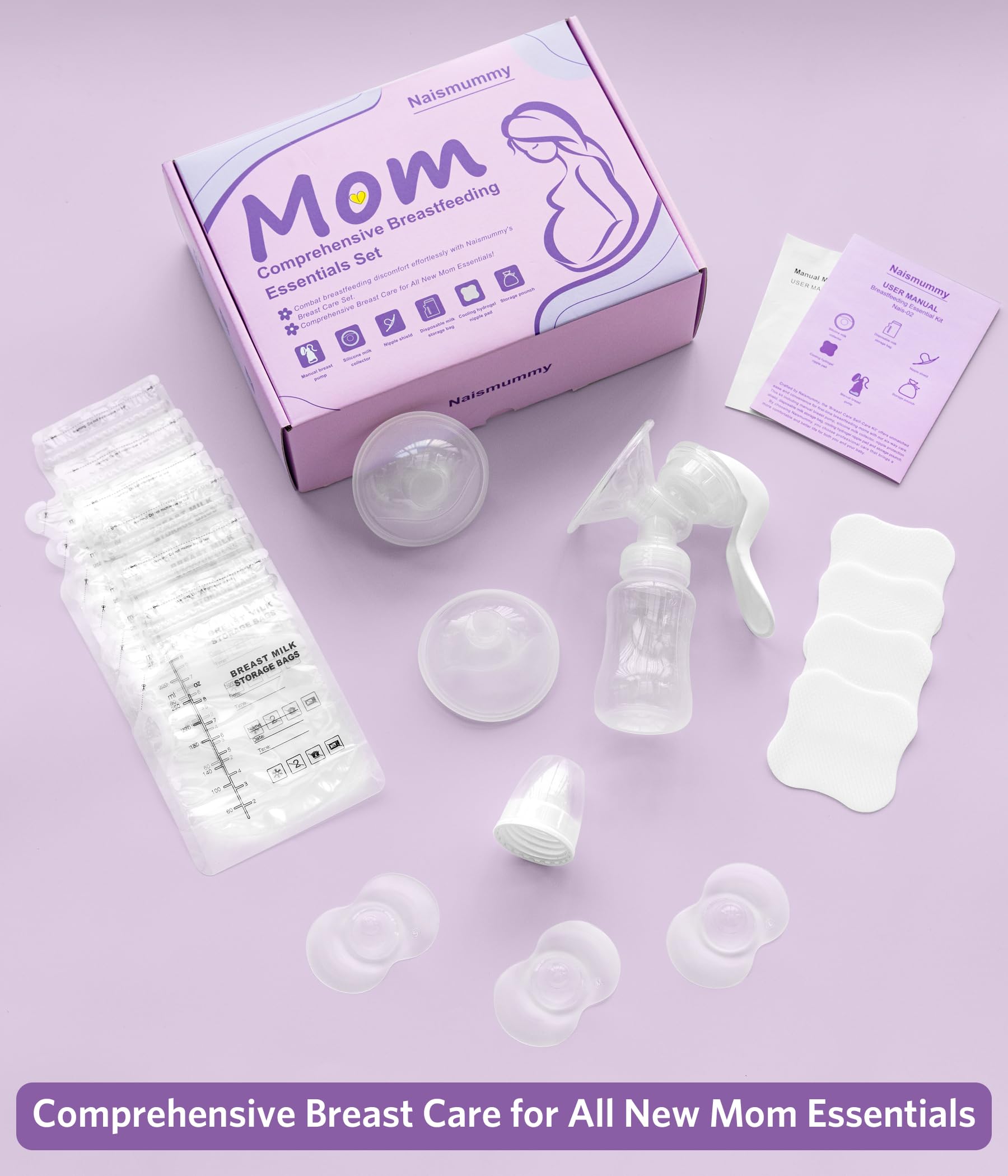 NAISMUMMY storage bag keeping breast milk organized and safe