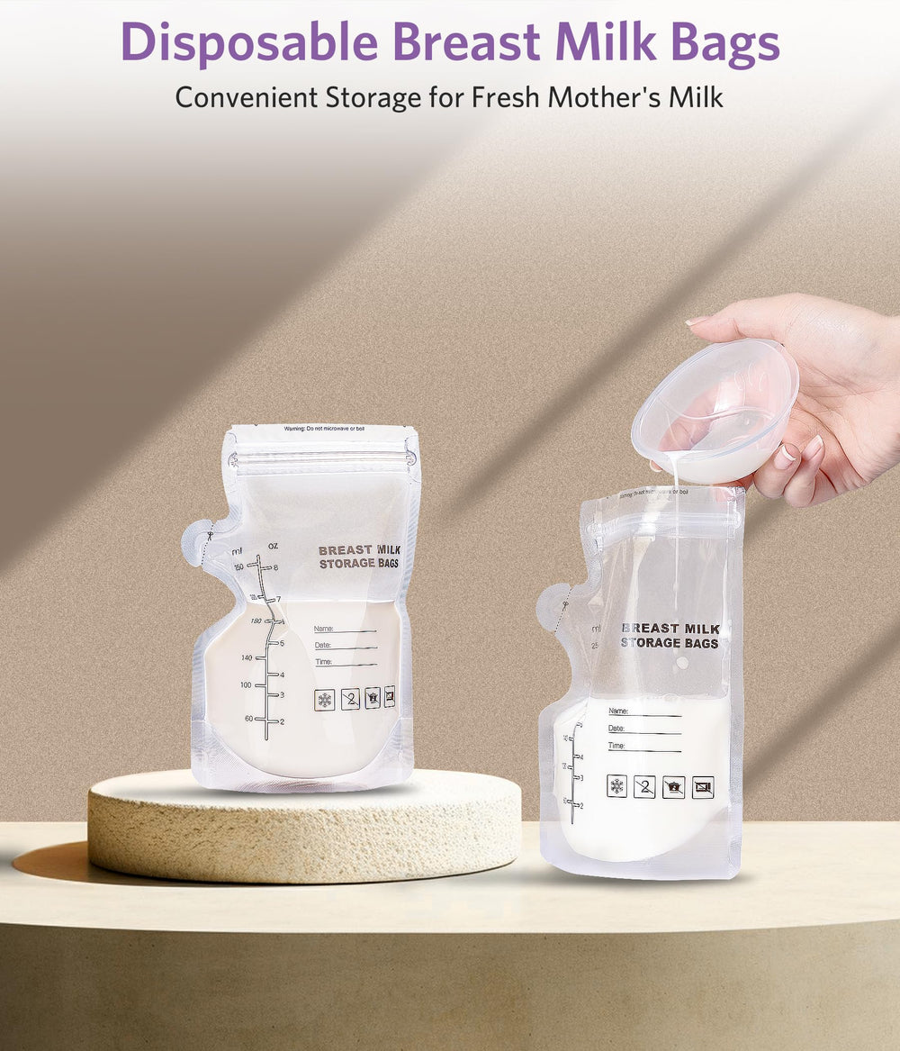 NAISMUMMY breastfeeding essentials kit storage bags with leak-proof seals for fresh milk