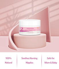 NAISMUMMY Lanolin Nipple Cream packaging shows a generous 50 g supply for long use.