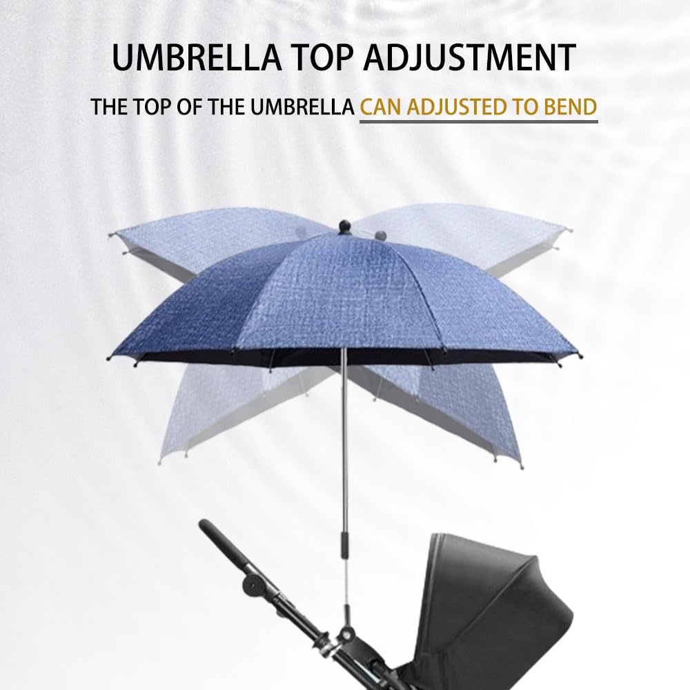 Nakazawa 360-adjustable umbrella position ensures precise sun coverage.