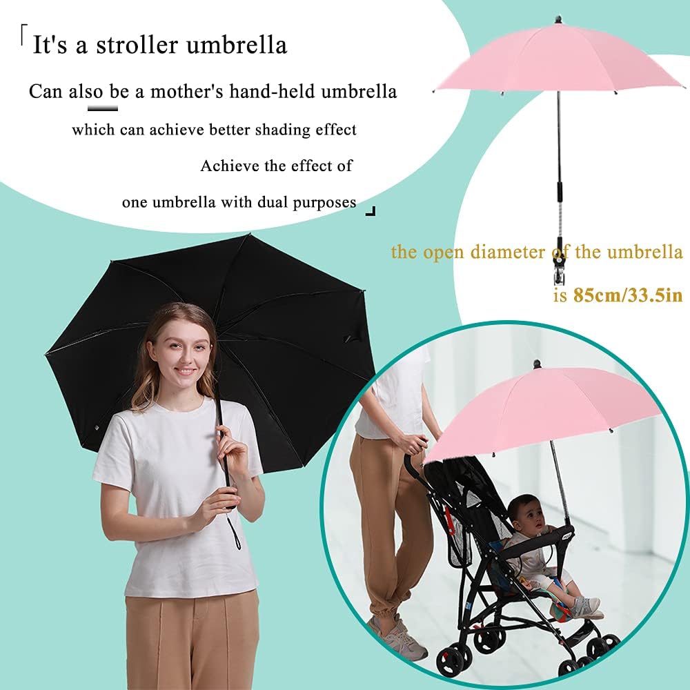 Nakazawa stroller umbrella stroller-compatibility fits a wide range of strollers for everyday use.
