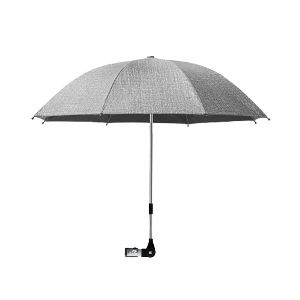 Nakazawa umbrella baby stroller bend-top shade provides flexible sun protection.