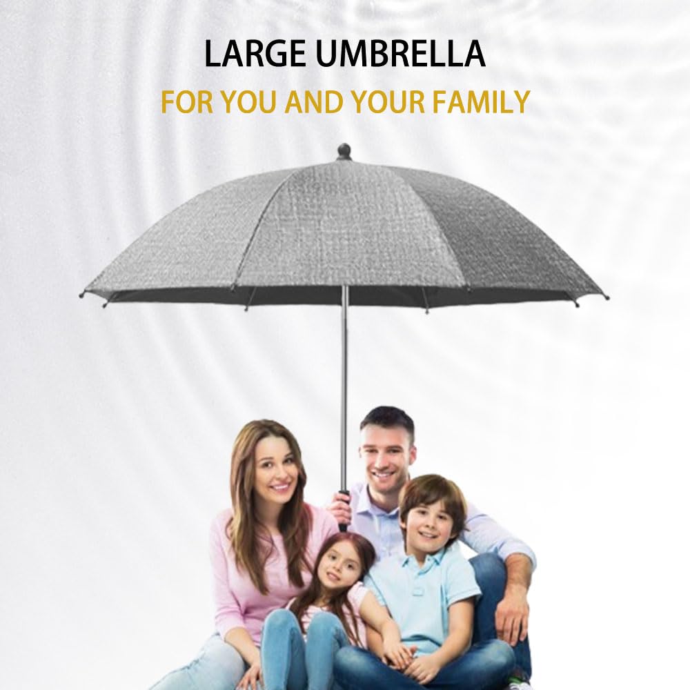 Nakazawa umbrella baby stroller Cowboy Grey finish adds outdoor style.