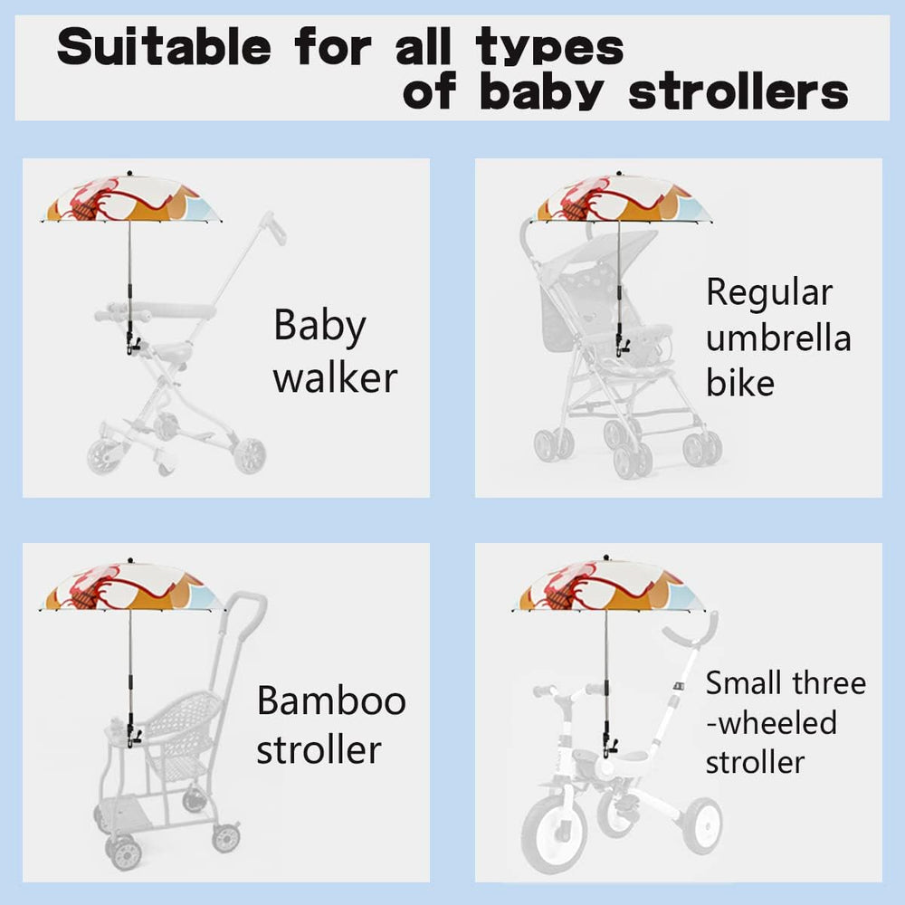 Nakazawa umbrella sstroller-easy-clip-on-use makes setup fast during daily errands.