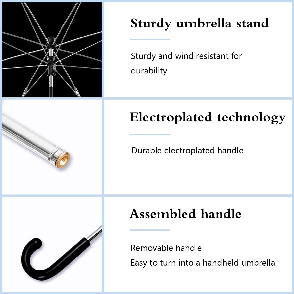 Nakazawa umbrella sstroller-high-carbon-steel-frame ensures durable, long-lasting protection.
