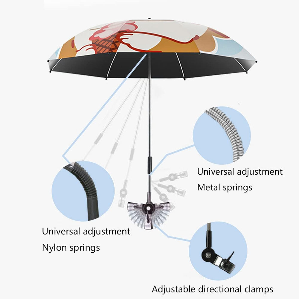 Nakazawa umbrella sstroller-vinyl-shade-coating keeps the child cooler while blocking sun.