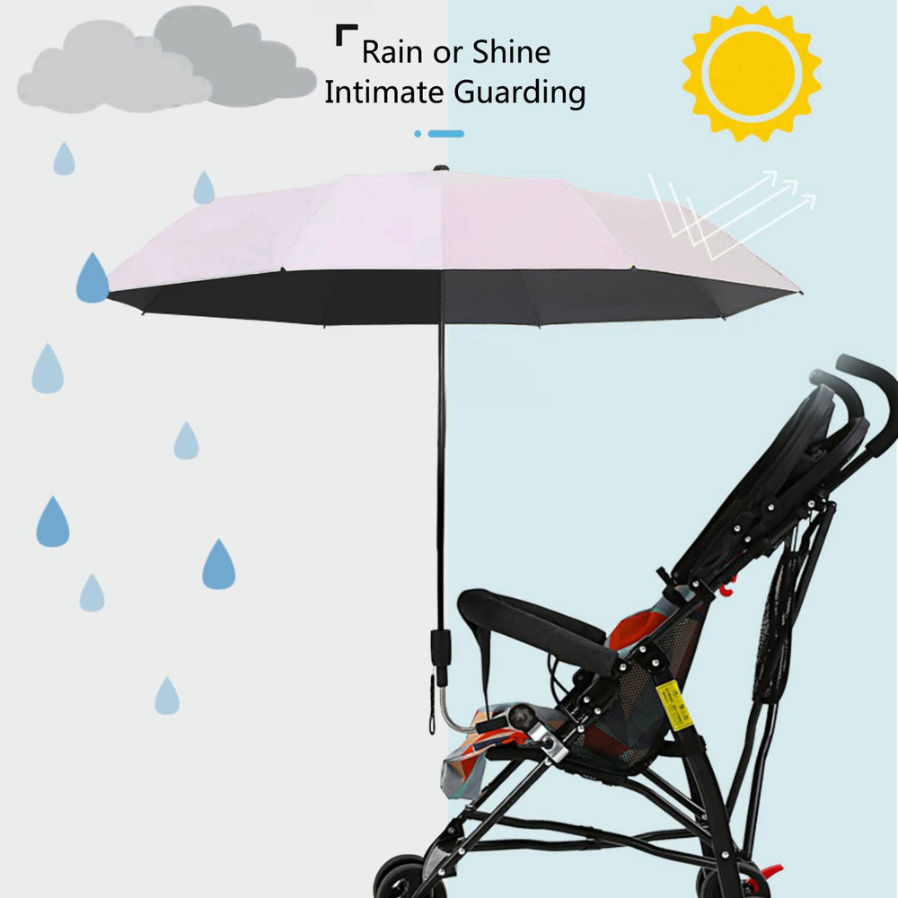 Nakazawa Universal Baby Parasol waterproof-material ensures durable, lightweight shade outdoors.