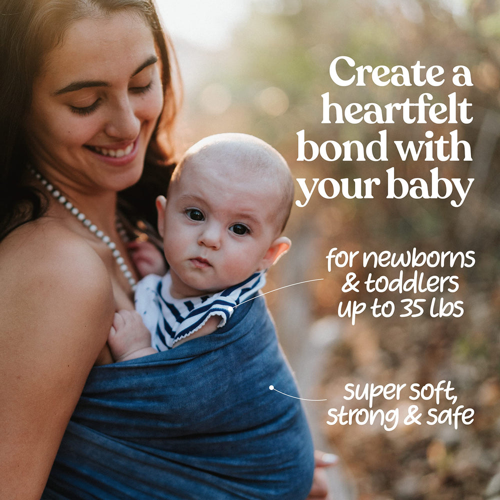Nalakai luxury ring sling baby in carrier enables hands-free bonding on the go.