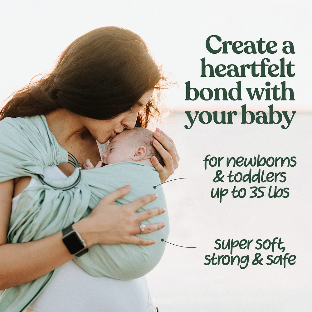Nalakai luxury ring sling hip position demonstration for proper M-position comfort